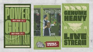 Power Grid: Manhattan w/New Power Plants- 4p Teaching, Play-through, & RoundTable by Heavy Cardboard