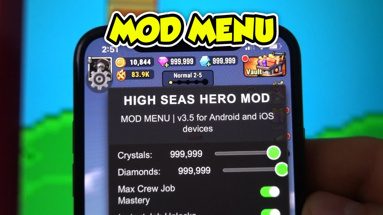 Get Free Crystals and Diamonds in High Seas Hero Hack for iOS and Android