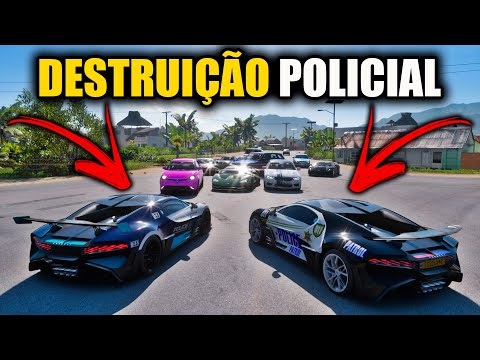 NEW POLICE DESTRUCTION IN FORZA HORIZON 5 GAMEPLAY