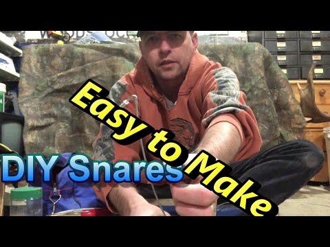 DIY Basic Coyote, Fox Snare Build Kill Spring option included
