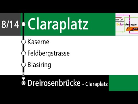 BVB Ansagen | TE 8/14 Claraplatz - Dreirosenbrücke | BoJa Ansagen