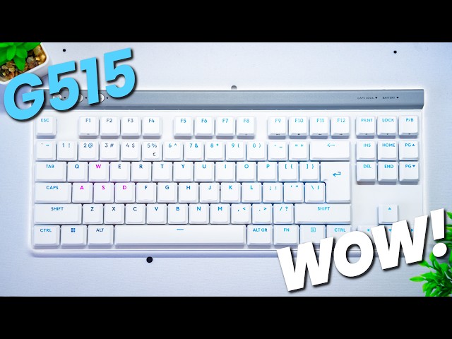 Vídeo relacionado con Logitech G G515 TKL teclado con cable para gaming de perfil bajo, RGB totalmente personalizable, teclas PBT de doble moldeado, Spanisches QWERTY-Layout - Negro