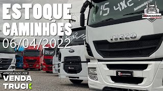 ESTOQUE COMPLETO DE CAMINHÕES DA LOJA SÓ CAMINHÕES │ 06/04/2022 │ À VENDA │ VENDA TRUCK│ CURITIBA PR