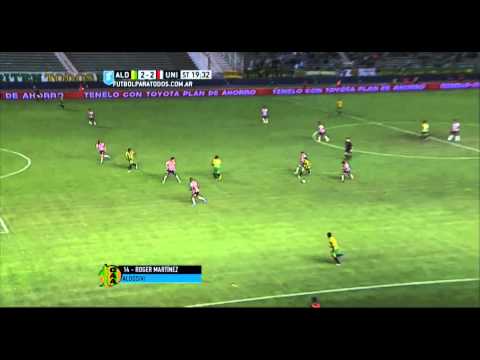 Gol de Martínez. Aldosivi 2 - Unión 2. Fecha 6. Primera División 2015. FPT.