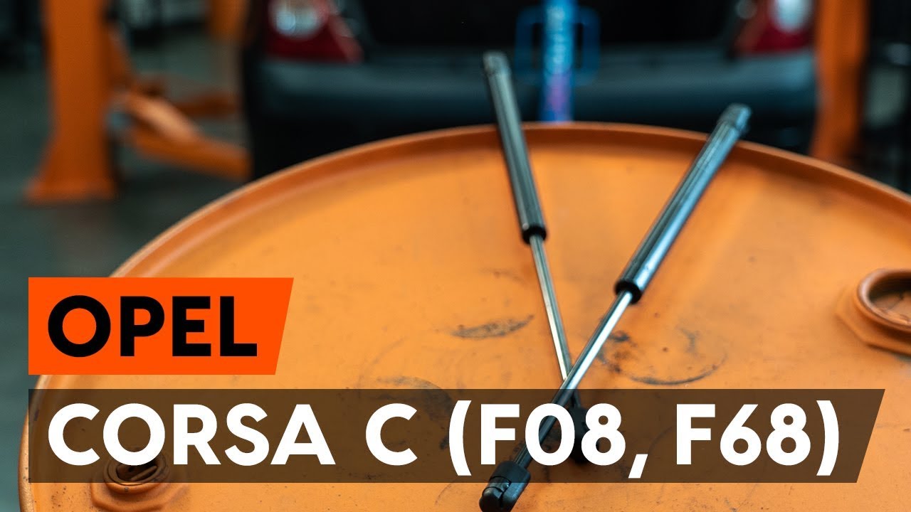 Hoe gasveer achterklep vervangen bij een Opel Corsa C – Leidraad voor bij het vervangen