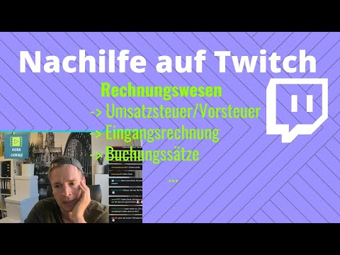 Nachhilfe auf Twitch: Rechnungswesen - Buchführung Teil 3 / Umsatzsteuer /Buchungssätze/Skonto