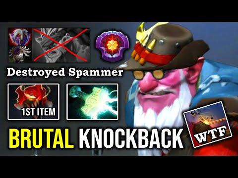 Even Bristle Spammer Isn't Tanky For this Sniper 100% Physical Madness Speed Crazy Knockback DotA 2