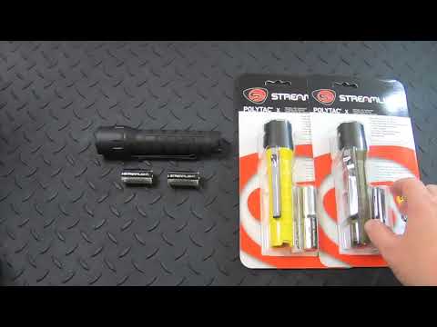 STREAMLIGHT POLYTAC X FLASHLIGHT BLACK 88600 YELLOW 88601 COYOTE 88602 - 600 LUMENS