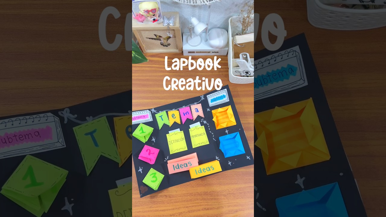 LAPBOOK CREATIVO 😍 #shortvideo #ideas #tips #hacks #viralvideo #ec #bts #popular #tutorial #diy