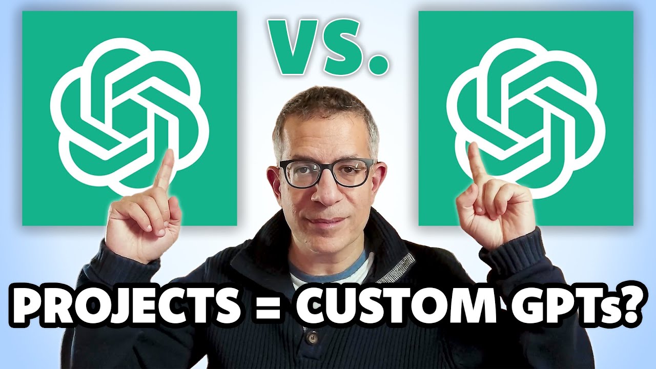 How To Use PROJECTS in ChatGPT (Versus Custom GPTs)
