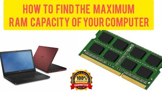How to Find the Maximum RAM Capacity of Your Computer || How to check maximum RAM support