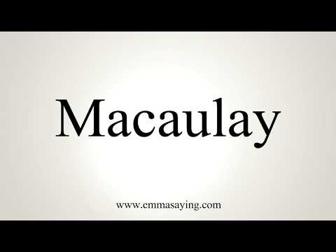 How To Pronounce Macaulay