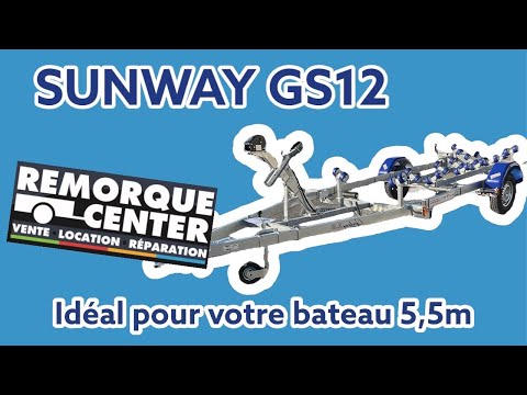 Porte bateau multi-rouleaux GALAXY - GS12 / G820 - PTAC : 1200Kg - 1 essieu - Référence GS13 V - Sun Way_5