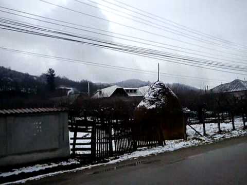 Satul Valea, dealurile de la Cornatelu si Pietrari iarna