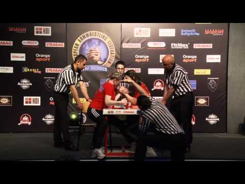 finals disabled women left 70kg XXII European Armwrestling Championships