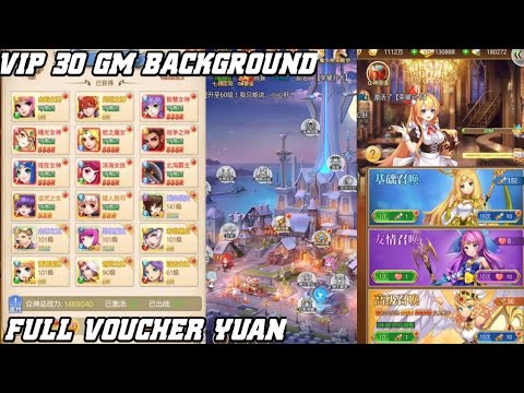 Idle Valkyrie Private Server - VIP 30 GM - 68K DM - Full Reward Yuan - GM Background In Game