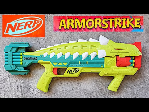 Hasbro Hasbro Nerf DinoSquAdd Armorstrike, Nerf Gun (šviesiai žalia / tamsiai žalia) video