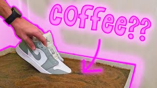 Can you dye your shoes with coffee?? (Here