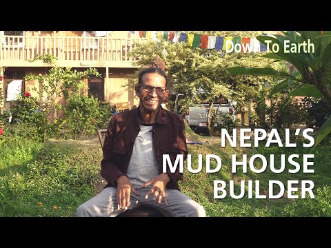 This man has built over 50 beautiful rammed earth and bamboo buildings in Nepal