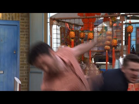 EastEnders - Callum Highway Punches Lewis Butler (25th May 2022)