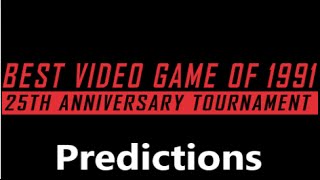 The Retro League Podcast 1991 Tournament Predictions - The No Swear Gamer