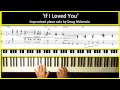 'If I Loved You' - solo jazz piano tutorial