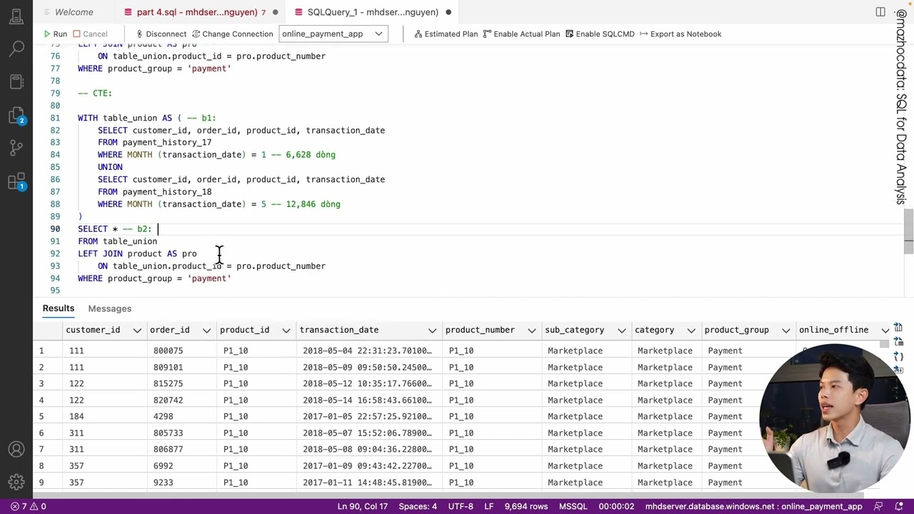 Video Subquery CTE