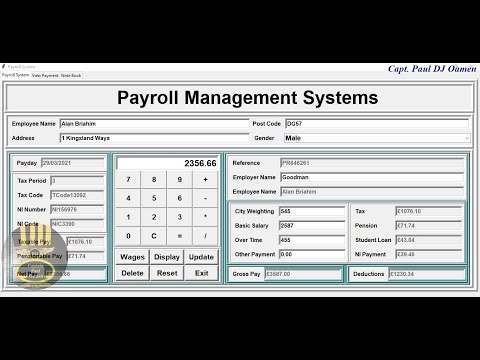 How to Create Payroll Management System with MySQL Database in Python - Part 2 of 4