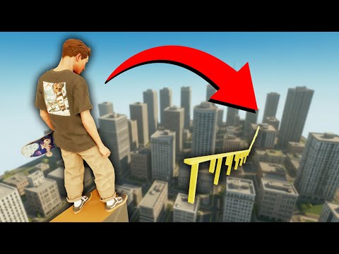Skateboarding a MEGA RAIL in Skate 4!