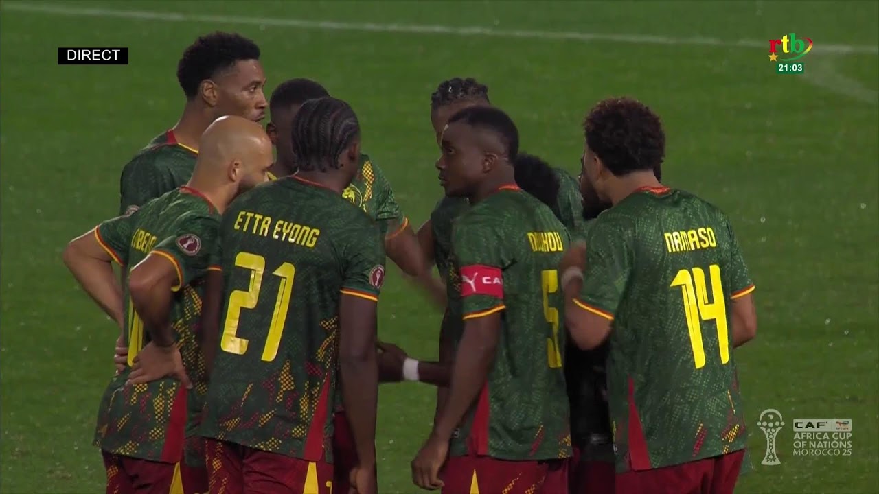 RTB - CAN Maroc 2025 : Cameroun 1 Vs 0 Gabon (Plateau Mi-temps)
