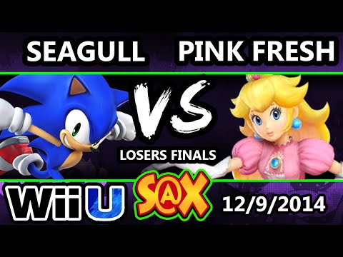 S@X - Pink Fresh (Peach) Vs. VGz | Seagull (Sonic) SSB4 Losers Finals - Smash For Wii U