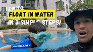How to teach Swimming to your child with little Mika 3yo (Episode 3) 🐳💦 #swimming #kidslearning