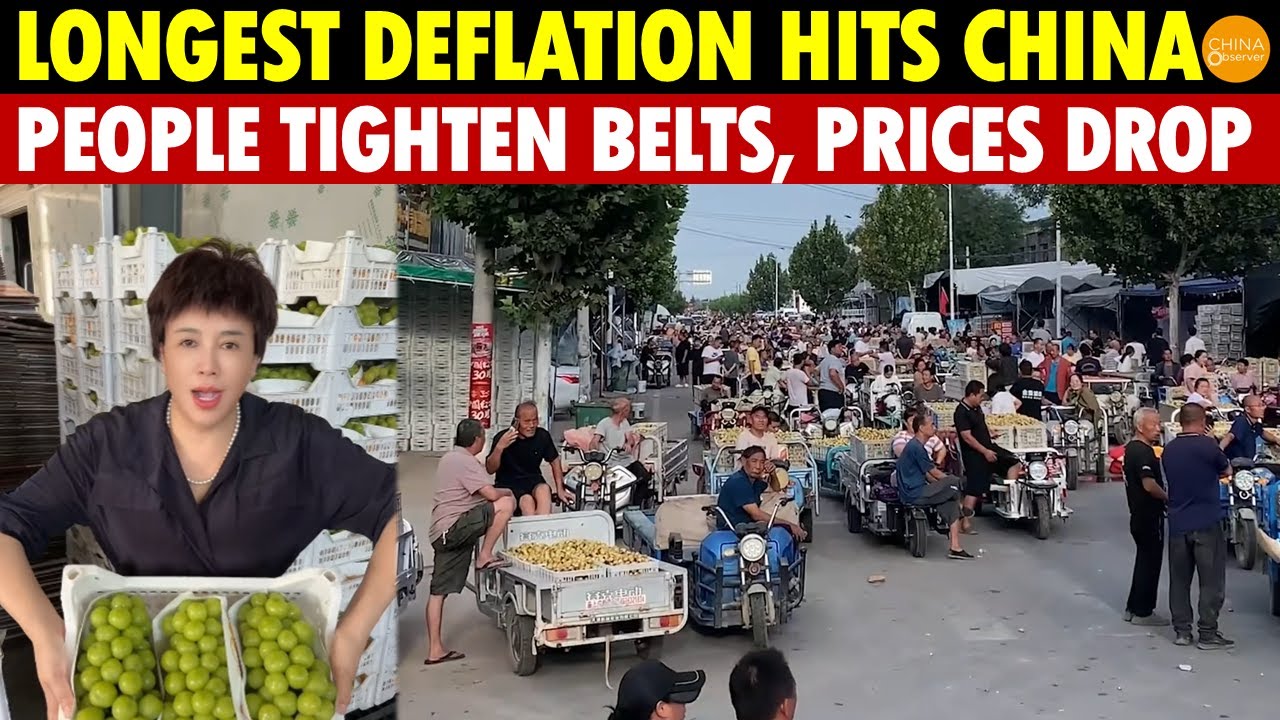 China Faces Longest Deflation Cycle Since Great Famine, People Tighten Belts, Prices Fall