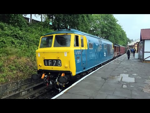 Hymek RETURNS!!! D7076, back in service after 5 years.East Lancs Rly, 30th June 2023