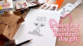 Drawing Steve a Valentine's Day Gift + HIRONO STYLE BREAKDOWN *tutorial