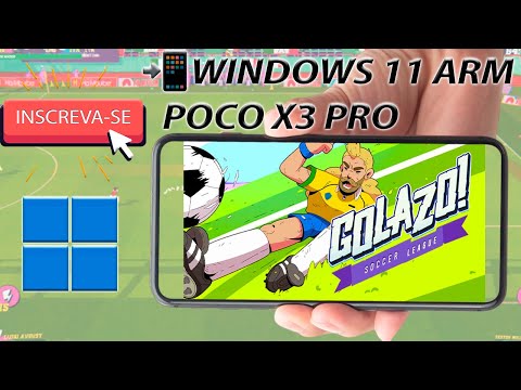 WINDOWS 11 ARM POCO X3 PRO Teste Golazo! Soccer League