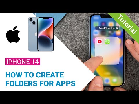 iPhone 14 - How To Create Folder •  • 📱1️⃣4️⃣ •  📂 • 👍🏼 • Tutorial