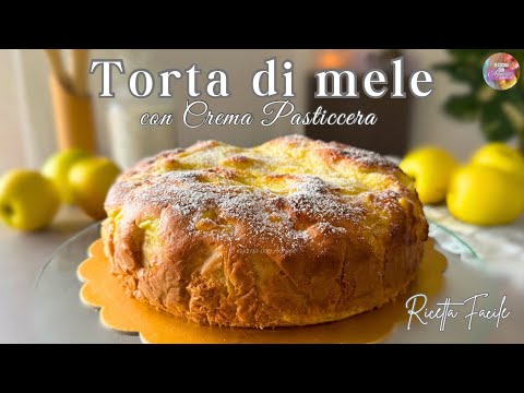APPLE CAKE WITH VANILLA CREAM - typical Italian recipe!