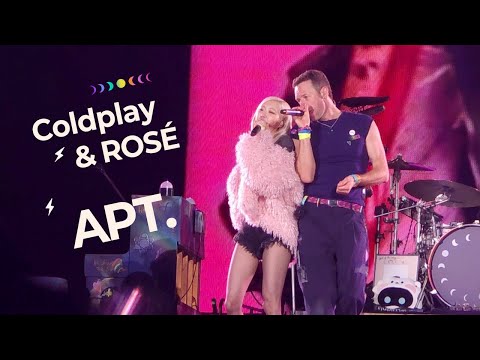 콜드플레이 x 로제 Coldplay x ROS&Eacute; - APT | Music Of The Spheres Tour - Seoul, Korea 250425
