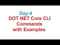 Day 4 DOT NET Core CLI Commands With Examples