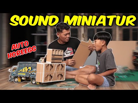 SOUND MINIATUR TRUK DIMAS!! DIMAS PENGEN TRUK NYA ADA SOUND NYA, TERNYATA ASIK JUGA