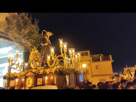 Procesión San Isidro Labrador Churriana "Málaga"2022 Encierro, BM Churriana Himno Nacional.