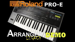 Video thumbnail for Roland Pro-E Arranger Legacy: Demo by Marcello Colò by AF/SM Channel
