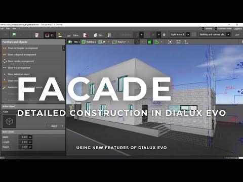 Facade Construction in Dialux Evo | Step-by-Step Tutorial