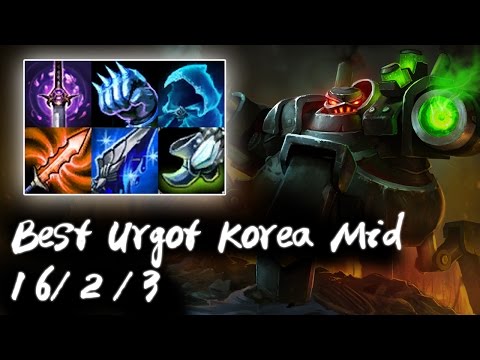 Best Urgot Korea Mid vs Best Orianna Korea | Korea High Elo Replays