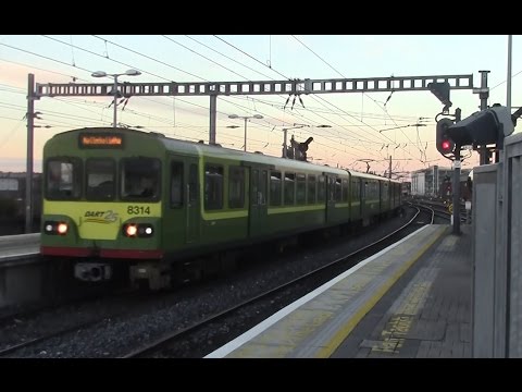 Irish Rail 8100 EMU 8114 + 8137 + 8123 arrives at Dublin Connolly