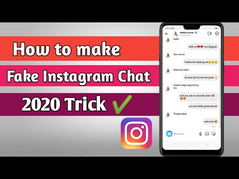 how to create fake instagram chat | how to get celebrity messages on instagram | instagram fake chat