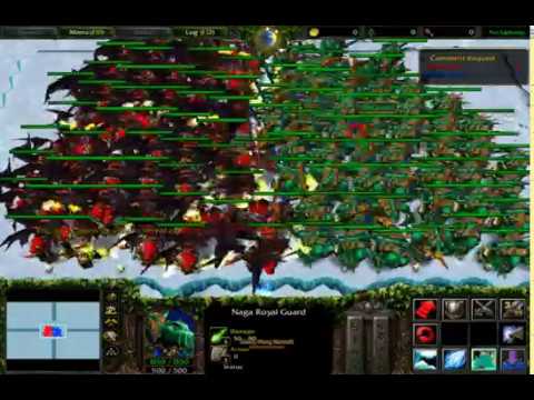 (Comment Request) 50 Doom Guard (St) vs 50 Naga Royal Guard (Fully Upgrade) 1080p