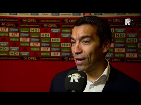 Giovanni van Bronckhorst na afloop van Feyenoord - Sparta