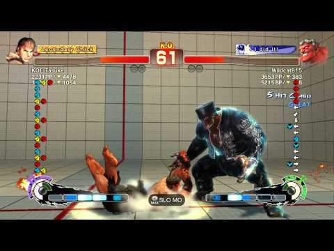 SSF4:AE Ranked KOE Tasuke (Ryu) vs Wildcat815 (Hakan)
